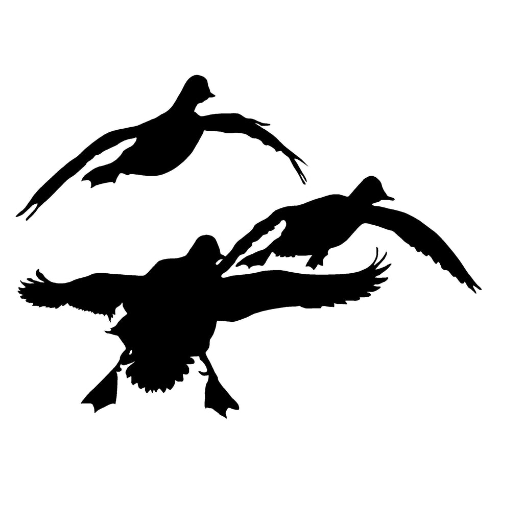 Ducks Comin at Ya' Duck Hunting Truck Decal  -  3 Ducks Comin at Ya' Duck Hunting Truck Sticker - 5026